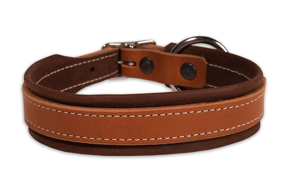 Breites Hundehalsband, Natur geölt