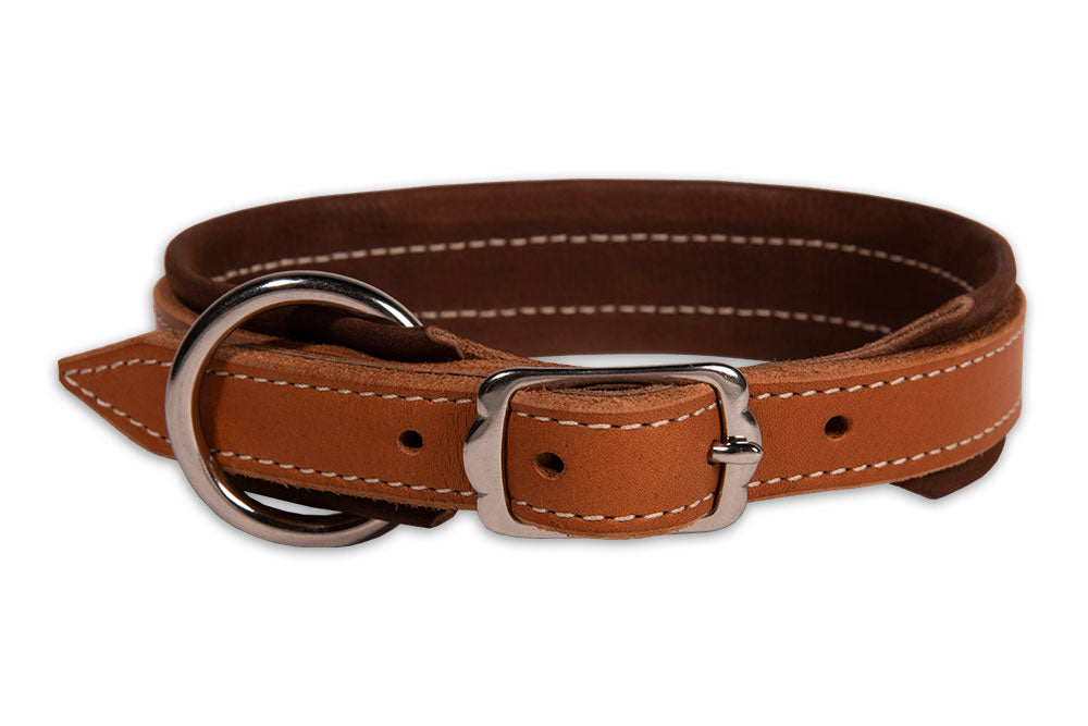 Breites Hundehalsband, Natur geölt