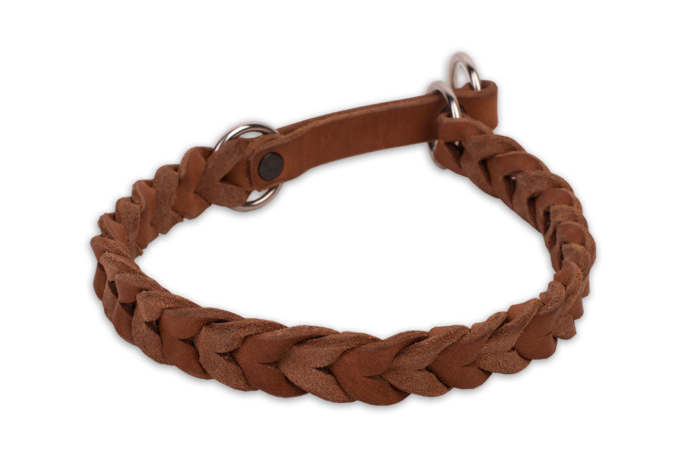 Breites Hundehalsband, geflochten