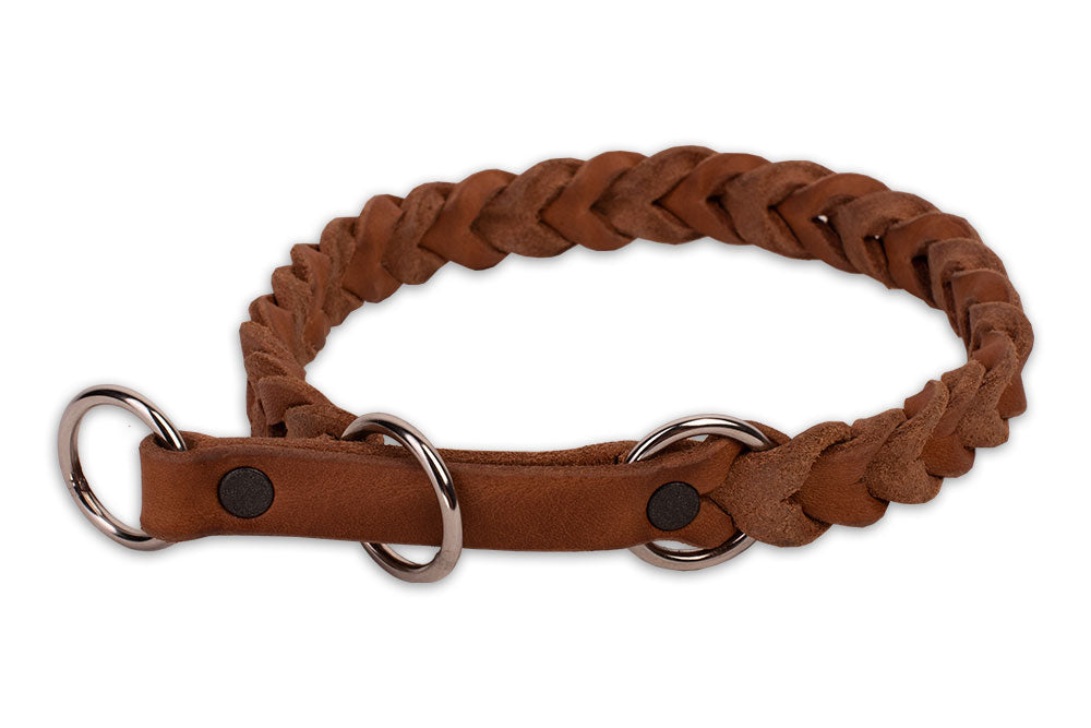 Breites Hundehalsband, geflochten