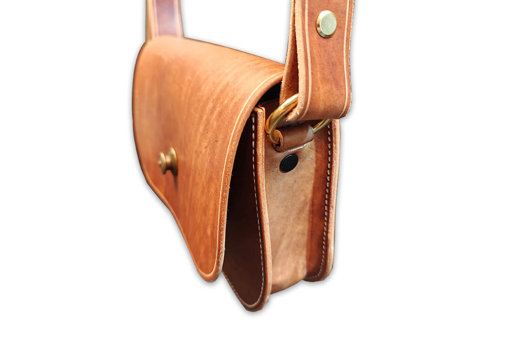 Handtasche klein, brauner Used-Look