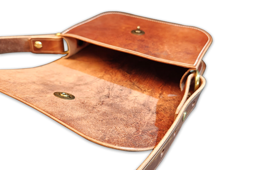 Handtasche klein, brauner Used-Look