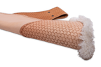 Seitenköcher "Halvar" mit Soccer-Weave Punzierung und Fell