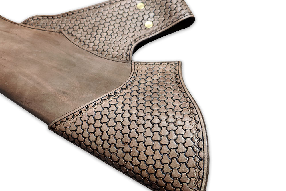 Seitenköcher "Halvar" mit Soccer-Weave Punzierung