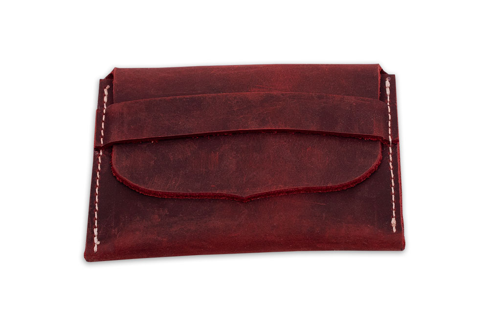 Geldbeutel mit einem Fach, mit Naht